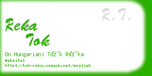 reka tok business card